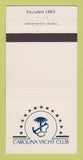 Matchbook Cover - Carolina Yacht Club 30 Strike
