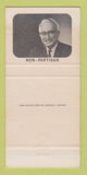 Matchbook Cover - Stan Thayer Circuit Judge Election 30 Strike