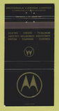 Matchbook Cover - Motorola Canada Limited Communications WEAR 30 Strike
