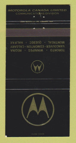 Matchbook Cover - Motorola Canada Limited Communications WEAR 30 Strike