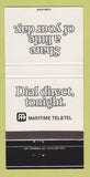 Matchbook Cover - Maritime Telephone Telegraph 30 Strike