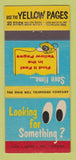 Matchbook Cover - Yellow Pages Telephone Book Ohio Bell OH 30 Stick