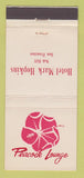 Matchbook Cover - Hotel Mark Hopkins San Francisco CA Peacock 30 Strike