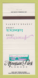 Matchbook Cover - Mountain Park Lodges Jasper AB 30 Strike