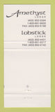 Matchbook Cover - Mountain Park Lodges Jasper AB 30 Strike