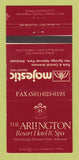 Matchbook Cover - Arlington Resort Hot Springs National Park AR 30 Strike