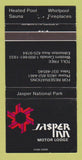 Matchbook Cover - Jasper Inn AB WEAR 30 Strike