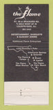 Matchbook Cover - The Flame Countryside IL North Palm Beach Tampa FL 30 Strike