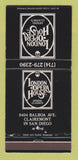 Matchbook Cover - London Opera House San Diego CA 30 Strike