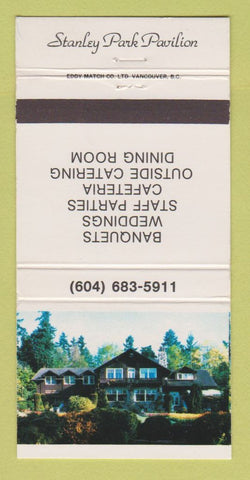 Matchbook Cover - Stanley Park Pavilion 30 Strike