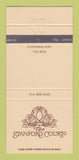 Matchbook Cover - The Stanford Court San Francisco CA WEAR 30 Strike