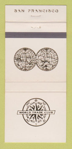 Matchbook Cover - World Trade Club San Francisco CA 30 Strike