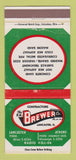 Matchbook Cover - Brewer Contractors Lancaster OH Athens 30 Strike