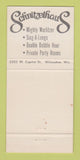 Matchbook Cover - Schnitzelhaus Restaurant Milwaukee WI 30 Strike