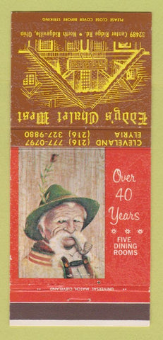 Matchbook Cover - Eddy's Chalet West North Ridgeville OH 30 Strike