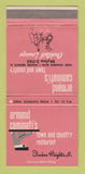 Matchbook Cover - Armand Caminati's Town Country Shaker Heights OH 30 Strike