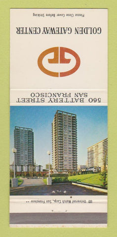 Matchbook Cover - Golden Gateway Center San Francisco CA 30 Strike