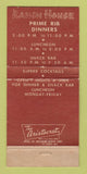 Matchbook Cover - Ranch House San Francisco CA Restaurant WEAR 30 Strike