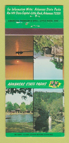 Matchbook Cover - Arkansas State Parks Little Rock AR 30 Strike