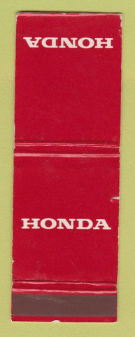 Matchbook Cover - Honda Cars WORN