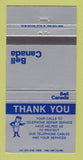 Matchbook Cover - Bell Canada Telephone WEAR 30 Strike