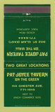 Matchbook Cover - Pat Joyce Tavern Cleveland OH 30 Strike
