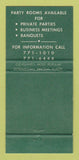 Matchbook Cover - Pat Joyce Tavern Cleveland OH 30 Strike
