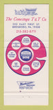 Matchbook Cover - Conestoga Telephone Birdsboro PA 30 Strike