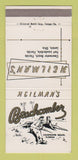 Matchbook Cover - Heilman's Beachcomber Clearwater FL Lorain OH WEAR 30 Strike