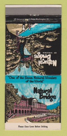 Matchbook Cover - Natural Bridge VA 30 Strike
