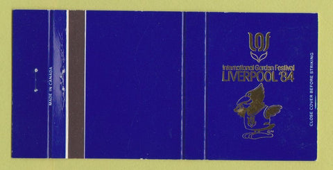 Matchbook Cover - Liverpool 1984 International Garden Festival BLUE 30 Strike