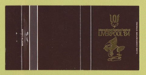 Matchbook Cover - Liverpool 1984 International Garden Festival BROWN 30 Strike