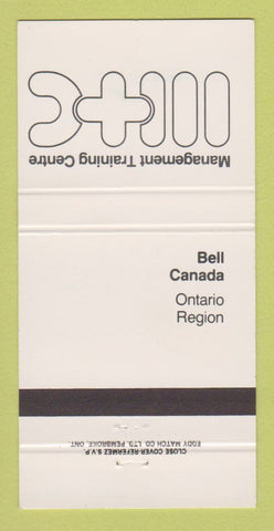 Matchbook Cover - Management Training Centre Bell Telephone Canada ON  30 Strike
