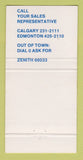 Matchbook Cover - AGT Alberta Government Telephones Radio AB 30 Strike