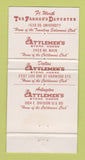 Matchbook Cover Farmer's Daughter Restaurant Fort Worth TX Cattlemen's 30 Strike