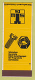 Matchbook Cover - Schraubenwerk Gaisbach Fasteners Screws