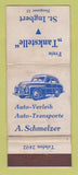 Matchbook Cover - A Schmelzer Freie Tankstelle ST Ingbert WORN