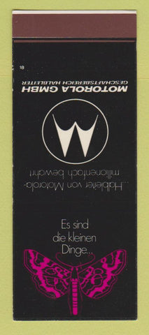 Matchbook Cover - Motorola GMBH Butterfly SAMPLE