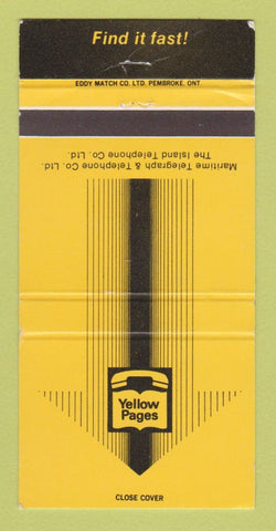 Matchbook Cover - Yellow Pages Telephone Book  Canada WEAR 30 Strike