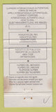 Matchbook Cover - Telefonica Spain? WORN 30 Strike