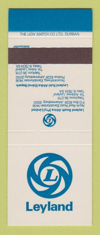 Matchbook Cover - Leyland Cars South Africa SAMPLE