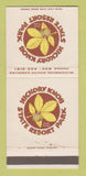 Matchbook Cover - Hickory Knob State Resort Park McCormick SC WORN 30 Strike
