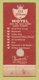 Matchbook Cover - Old Orleans Motel Tampa FL WEAR 30 Strike