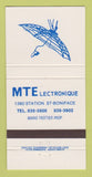 Matchbook Cover - MTE Lectronique St Boniface QC 30 Strike