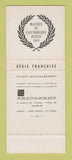 Matchbook Cover - Radio TV Sonneclair Jeumont France SAMPLE