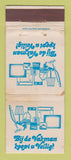 Matchbook Cover - Bij De Vakman koopt U Veilig TV Appliances Amsterdam WORN
