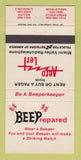 Matchbook Cover - Miami Valley Beepers Pagers Cincinnati Dayton OH 30 Strike