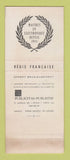Matchbook Cover - Radio TV Sonneclair France SAMPLE WEAR