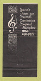 Matchbook Cover - Rhapsody Lounge Geneva OH 30 Strike
