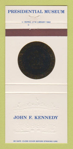 Matchbook Cover - John F Kennedy Presidential Museum 30 Strike